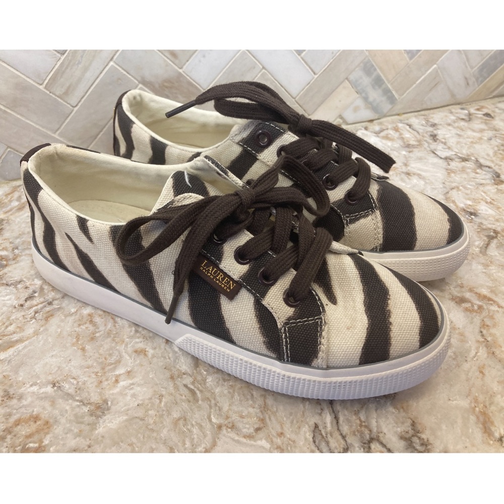 Lauren Ralph Lauren Jaycee Zebra Sneaker size 6.5